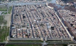 Aigues Mortes vue du ciel aerial view France