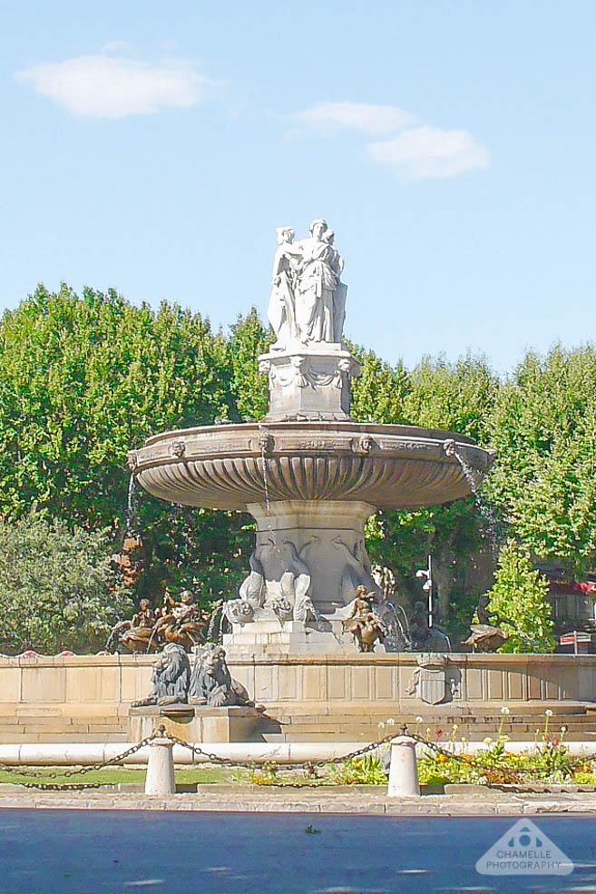 Fountain Fontaine de la Rotunde Aix en Provence France photography ...