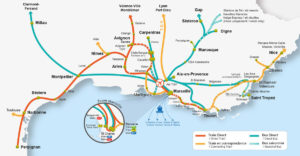 Marseille map network carte reseau bus trains