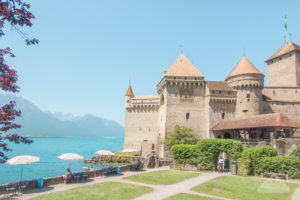 Real life Little Mermaid Castle Ariel Eric - Chateau de Chillon Montreux Switzerland