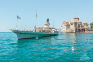 Real life Little Mermaid Castle Ariel Eric - Chateau de Chillon Montreux Switzerland