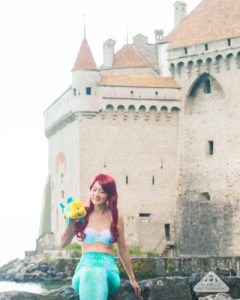 Real Life Ariel The Little Mermaid Castle Chateau de Chillon Montreux Switzerland