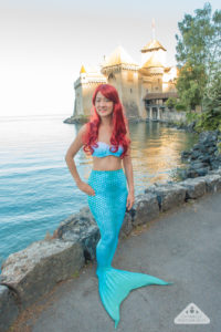 Real Life Ariel The Little Mermaid Castle Chateau de Chillon Montreux Switzerland